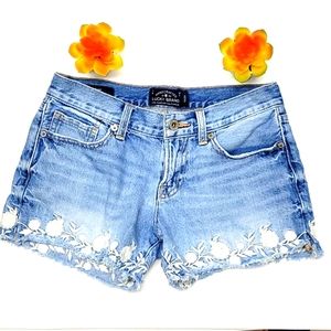 Lucky Brand womens shorts Boho floral shortie summer Size 24